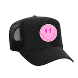 Pink Smiley Trucker Hat