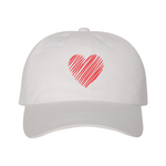 "Sketched Heart" Dad Hat