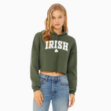 "IRISH" Cropped Hoodie