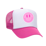 Pink Smiley Trucker Hat