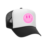 Pink Smiley Trucker Hat