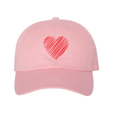 "Sketched Heart" Dad Hat